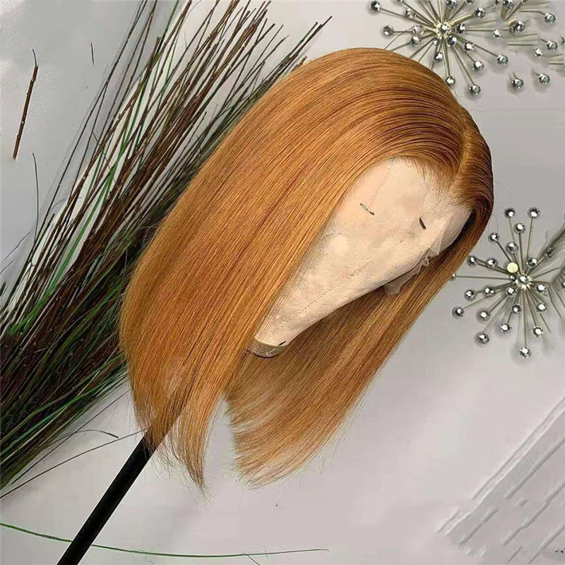 Short Gold Laced Human Hair Wig (3 different inch lengths)